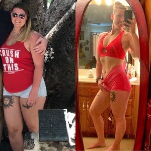 Workout section - 95lbs lost!